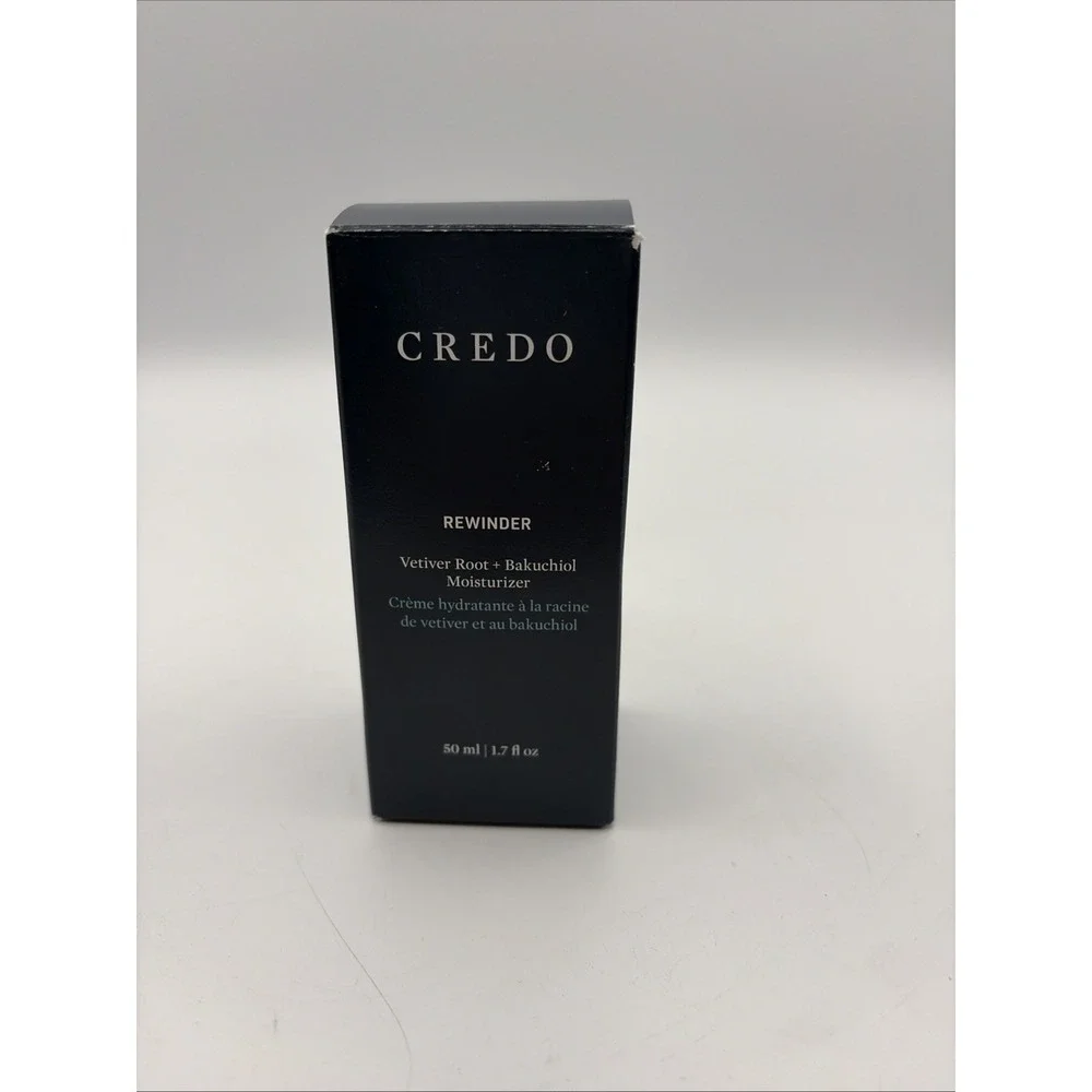 CREDO Rewinder Vetiver Root + Bakuchiol Moisturizer 1.7 fl oz NIB Firming NEW